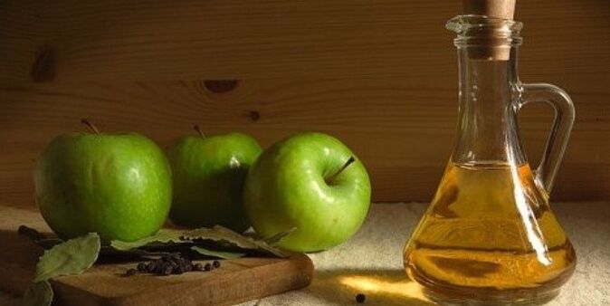 Apple cider vinegar from swelling of the legs